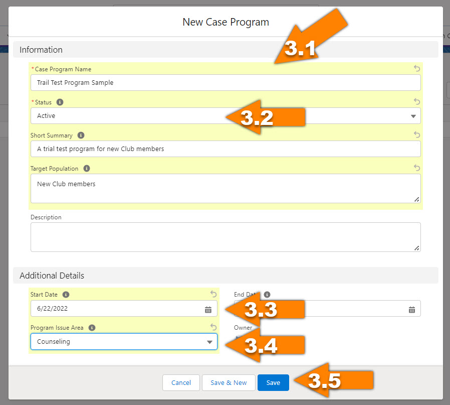 How to Create a Case Program